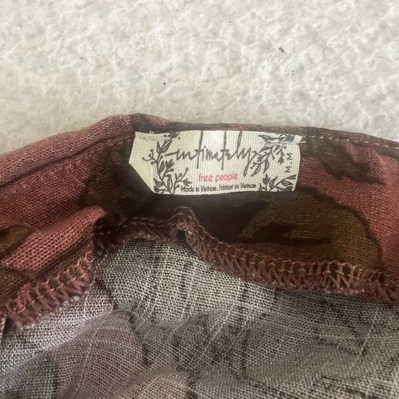 Free People | Bring It Back Printed Slip Mauve Medium - Picture 10 of 10